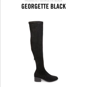 Steve Madden thigh high boots 2 inch heel size 7
